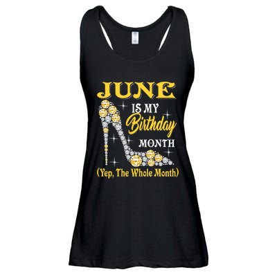 June Is My Birthday Month The Whole Month Girl High Heels  Ladies Essential Flowy Tank