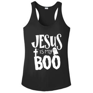 Jesus Is My Boo Funny Christian Halloween Quote Humor Gift Ladies PosiCharge Competitor Racerback Tank