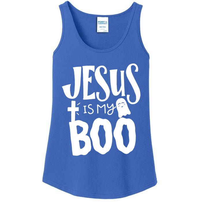 Jesus Is My Boo Funny Christian Halloween Quote Humor Gift Ladies Essential Tank