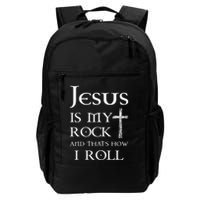Jesus Is My Rock And That’S How I Roll Backpack