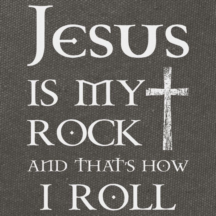 Jesus Is My Rock And That’S How I Roll Cotton Canvas Backpack