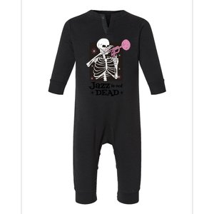 Jazz Is Not Dead Skeleton Infant Fleece One Piece