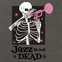 Jazz Is Not Dead Skeleton Cotton Canvas Backpack