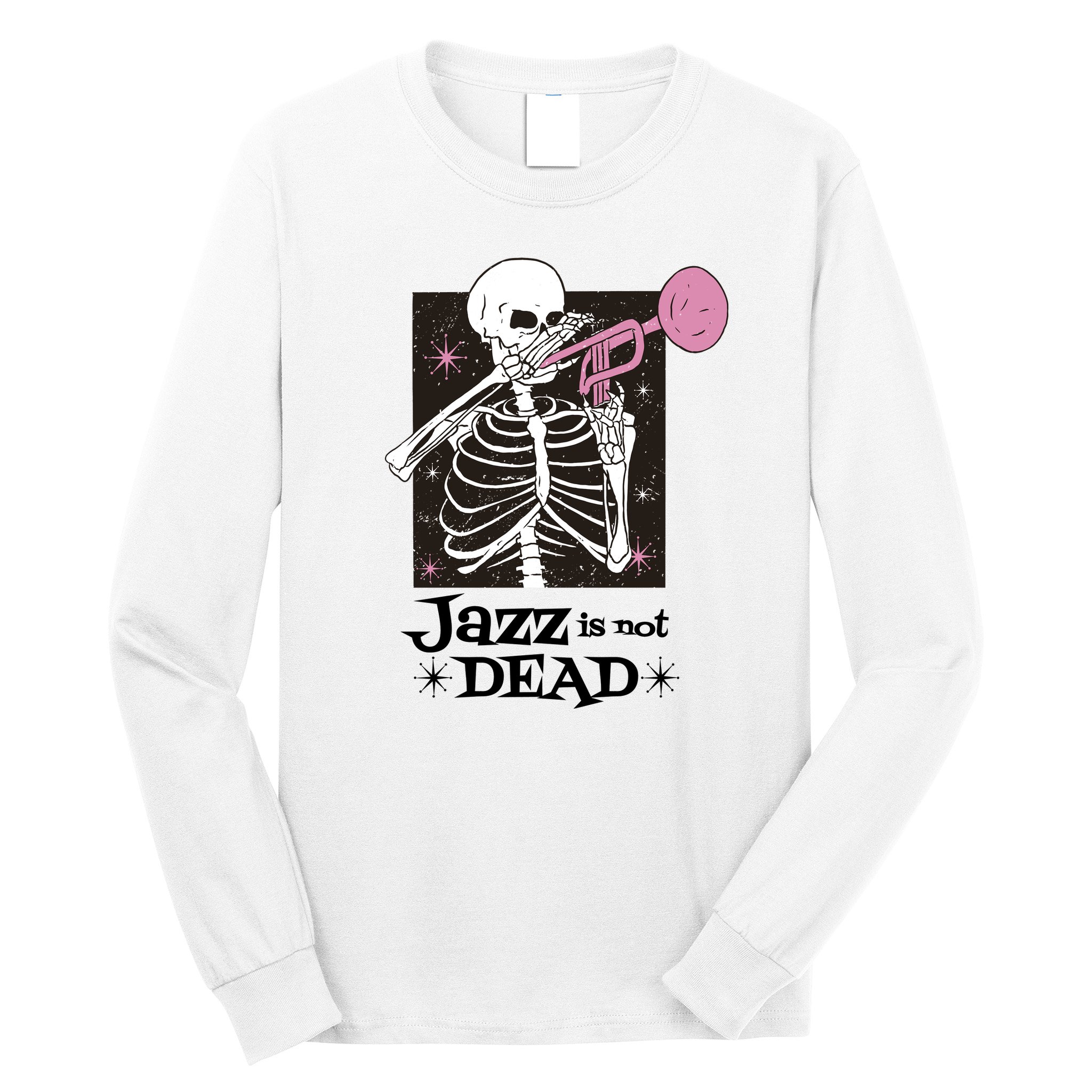 Jazz Is Not Dead Skeleton Long Sleeve Shirt
