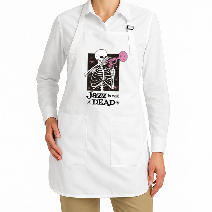 Jazz Is Not Dead Skeleton Apron