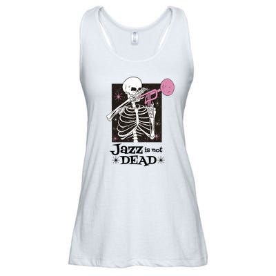 Jazz Is Not Dead Skeleton Ladies Essential Flowy Tank