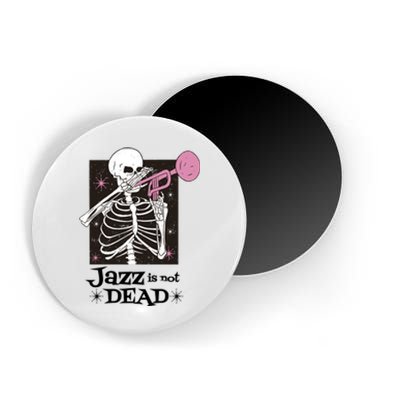 Jazz Is Not Dead Skeleton Magnet