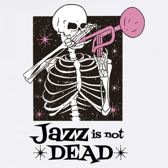 Jazz Is Not Dead Skeleton Cooling Performance Long Sleeve Crew