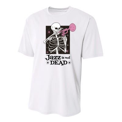 Jazz Is Not Dead Skeleton Performance Sprint T-Shirt