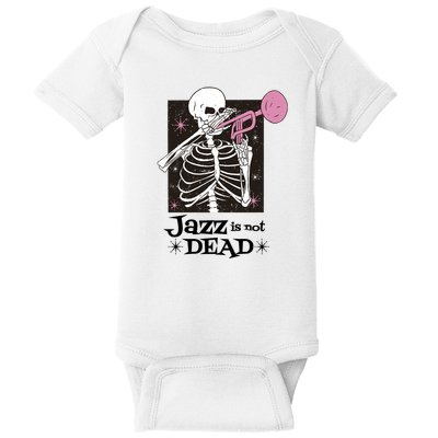 Jazz Is Not Dead Skeleton Baby Bodysuit