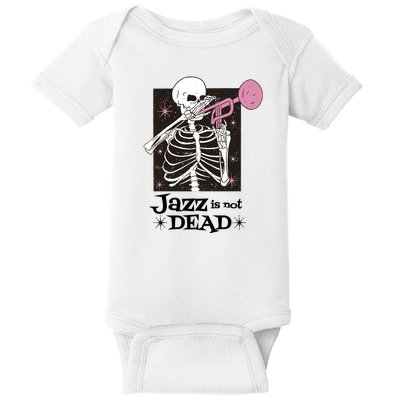 Jazz Is Not Dead Skeleton Baby Bodysuit