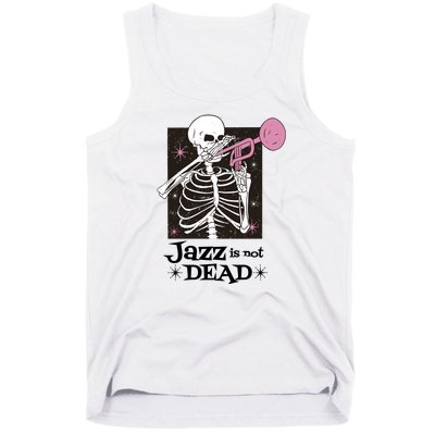 Jazz Is Not Dead Skeleton Tank Top