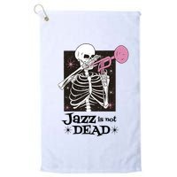 Jazz Is Not Dead Skeleton Golf Towel