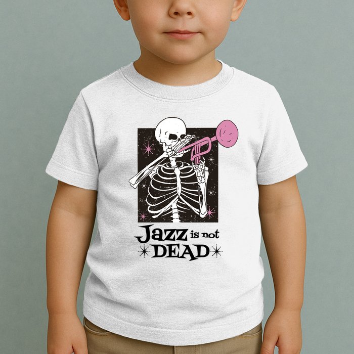 Jazz Is Not Dead Skeleton Toddler T-Shirt