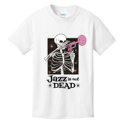 Jazz Is Not Dead Skeleton Kids T-Shirt