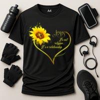 Jesus It's Not A Religion It's A Relationship TShirt Is Perfect Gifts For Men,Do Cooling Performance Crew T-Shirt