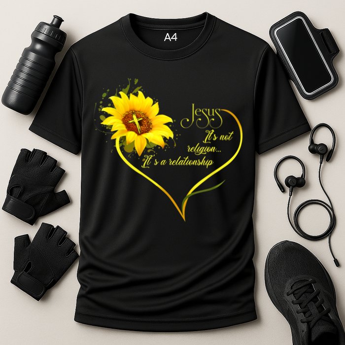Jesus It's Not A Religion It's A Relationship TShirt Is Perfect Gifts For Men,Do Cooling Performance Crew T-Shirt