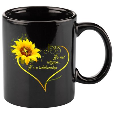 Jesus It's Not A Religion It's A Relationship TShirt Is Perfect Gifts For Men,Do 11oz C Handle Ceramic Mug