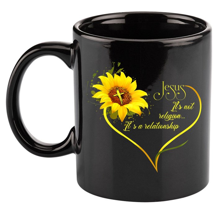 Jesus It's Not A Religion It's A Relationship TShirt Is Perfect Gifts For Men,Do 11oz C Handle Ceramic Mug