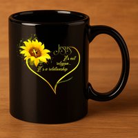 Jesus It's Not A Religion It's A Relationship TShirt Is Perfect Gifts For Men,Do 11oz C Handle Ceramic Mug