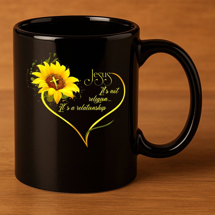 Jesus It's Not A Religion It's A Relationship TShirt Is Perfect Gifts For Men,Do 11oz C Handle Ceramic Mug