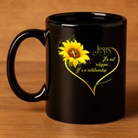 Jesus It's Not A Religion It's A Relationship TShirt Is Perfect Gifts For Men,Do 11oz C Handle Ceramic Mug