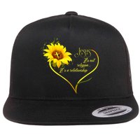 Jesus It's Not A Religion It's A Relationship TShirt Is Perfect Gifts For Men,Do Flat Bill Trucker Hat