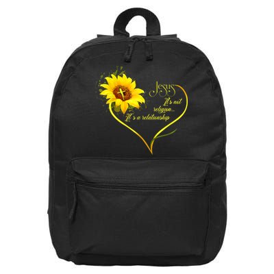 Jesus It's Not A Religion It's A Relationship TShirt Is Perfect Gifts For Men,Do 16 in Basic Backpack