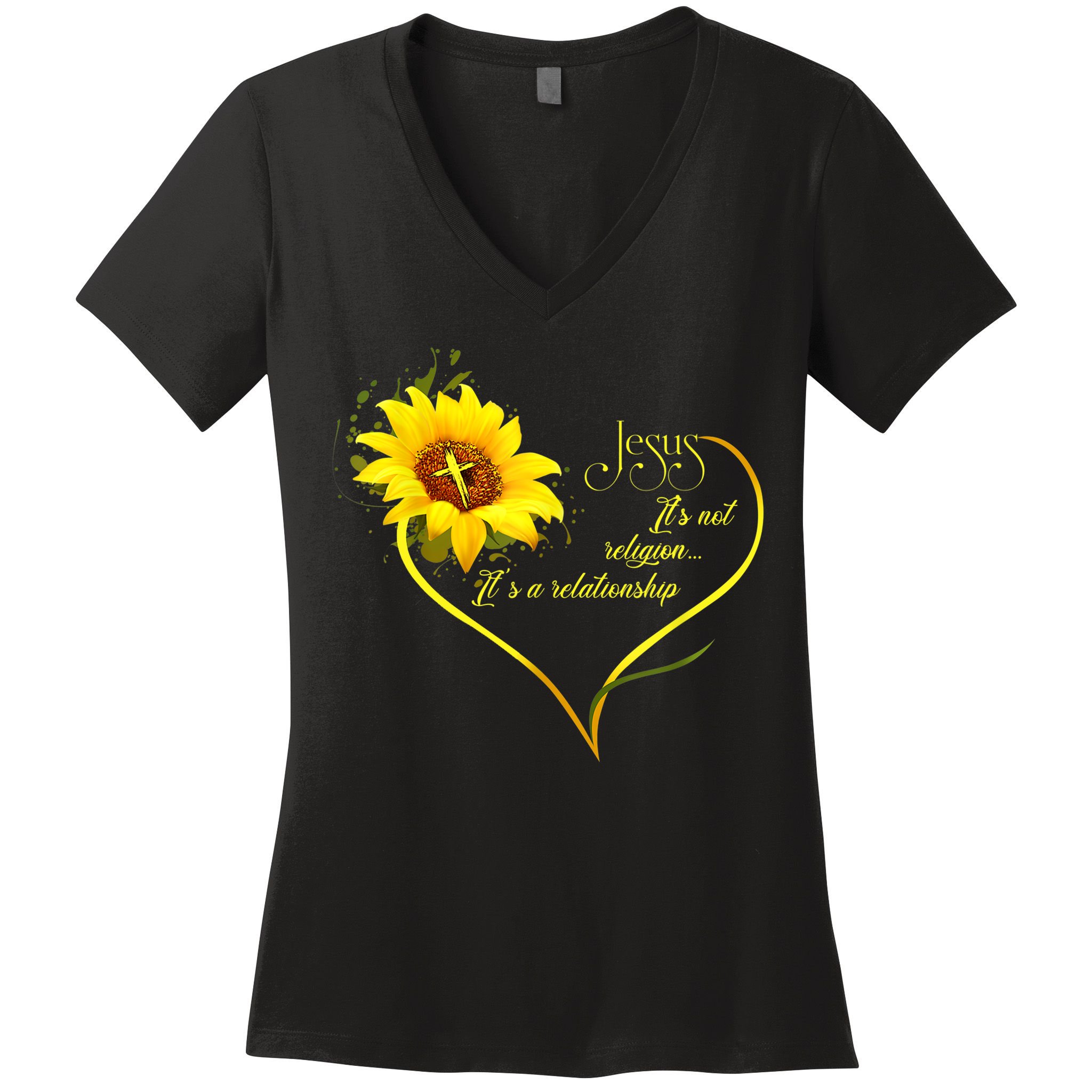 Jesus It's Not A Religion It's A Relationship TShirt Is Perfect Gifts For Men,Do Women's V-Neck T-Shirt