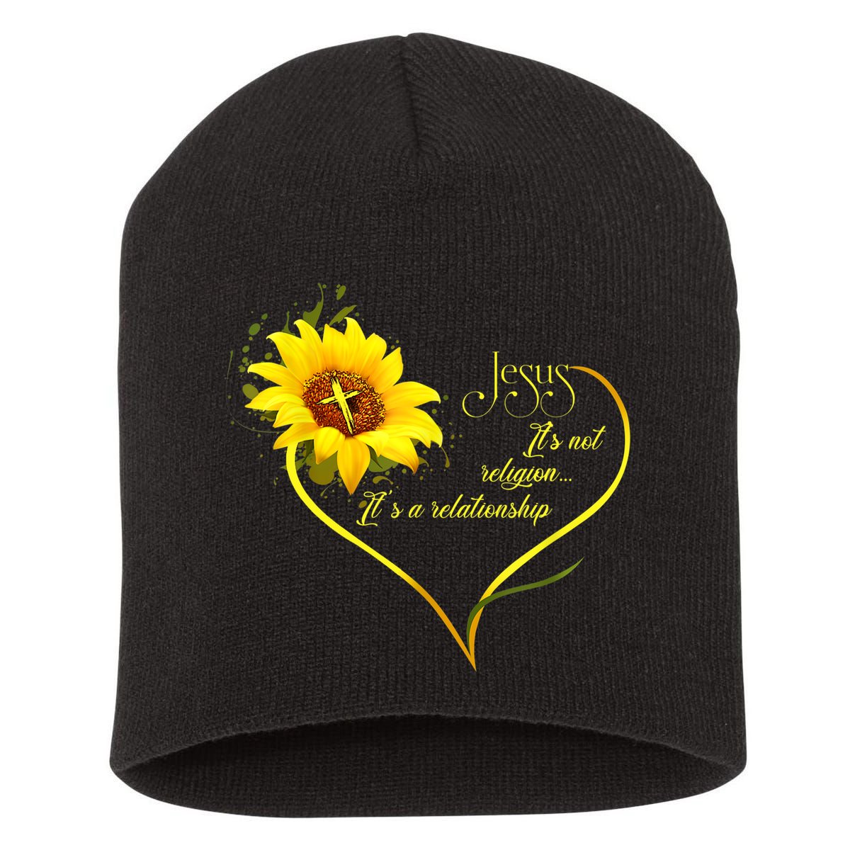 Jesus It's Not A Religion It's A Relationship TShirt Is Perfect Gifts For Men,Do Short Acrylic Beanie
