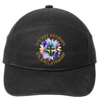 Jesus ItS Not A Religion ItS A Relationship Sunflower 7-Panel Snapback Hat