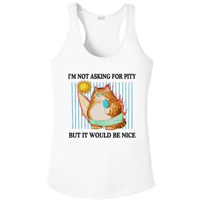 Jmcgg IM Not Asking For Pity But It Would Be Nice Ladies PosiCharge Competitor Racerback Tank