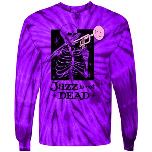 Jazz Is Not Dead Skeleton Tie-Dye Long Sleeve Shirt