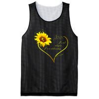 Jesus ItS Not A Religion ItS A Relationship Sunflower Mesh Reversible Basketball Jersey Tank