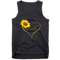 Jesus ItS Not A Religion ItS A Relationship Sunflower Tank Top