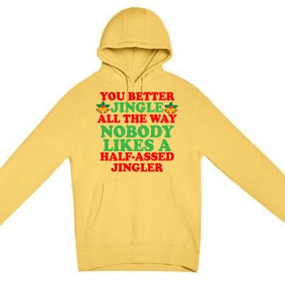 Jingle All the way Premium Pullover Hoodie