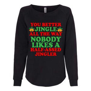 Jingle All the way Womens California Wash Sweatshirt