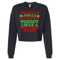 Jingle All the way Cropped Pullover Crew