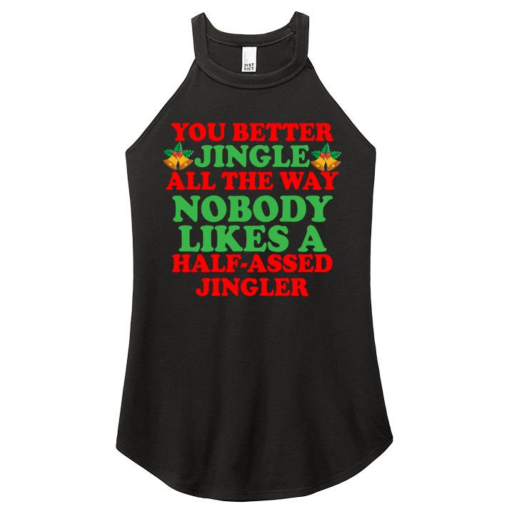 Jingle All the way Women's Perfect Tri Rocker Tank