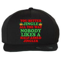 Jingle All the way Wool Snapback Cap