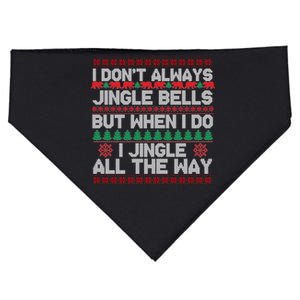 Jingle Bells All The Way USA-Made Doggie Bandana