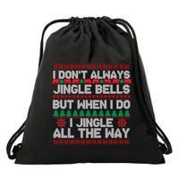 Jingle Bells All The Way Drawstring Bag