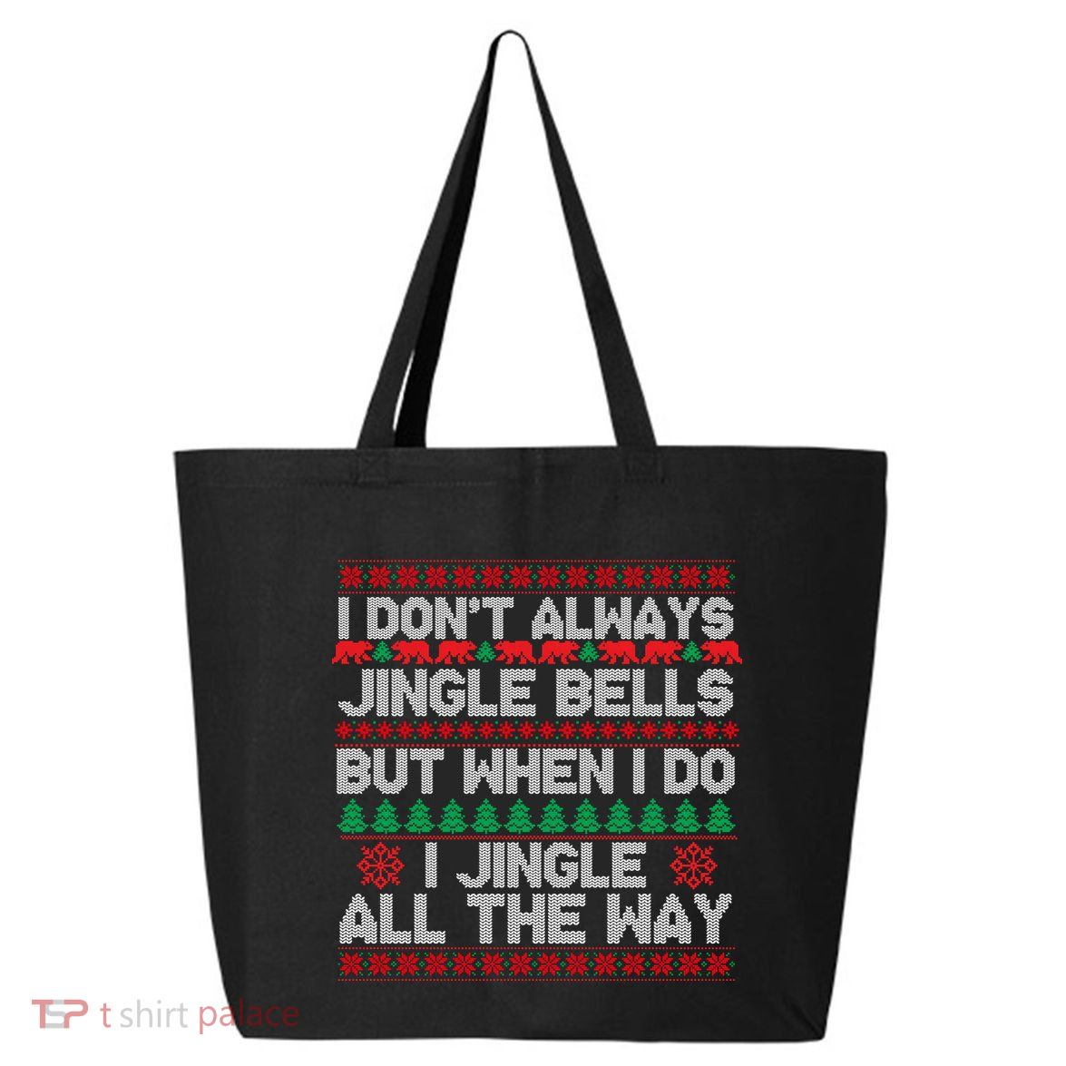 Jingle Bells All The Way 25L Jumbo Tote