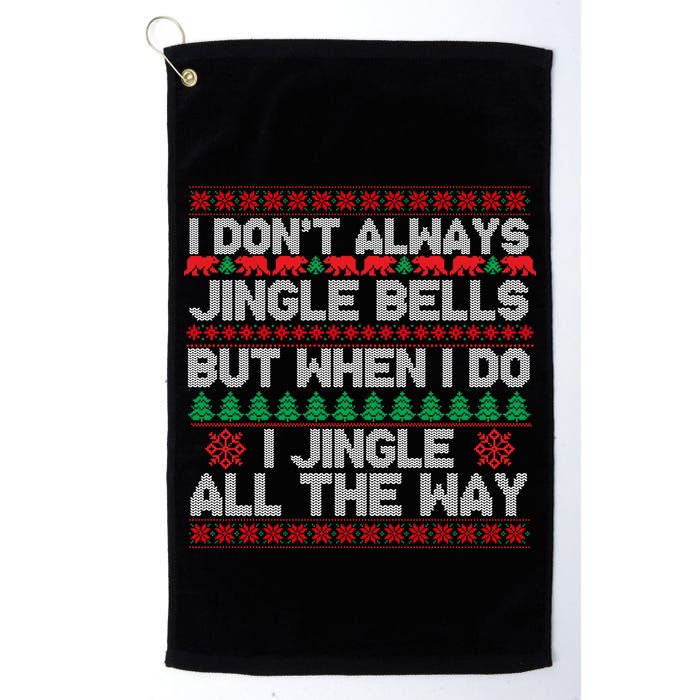 Jingle Bells All The Way Golf Towel