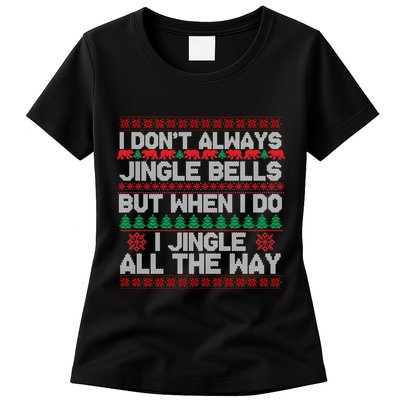 Jingle Bells All The Way Womens T-Shirt
