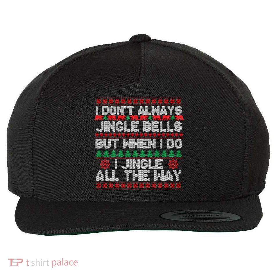Jingle Bells All The Way Wool Snapback Cap