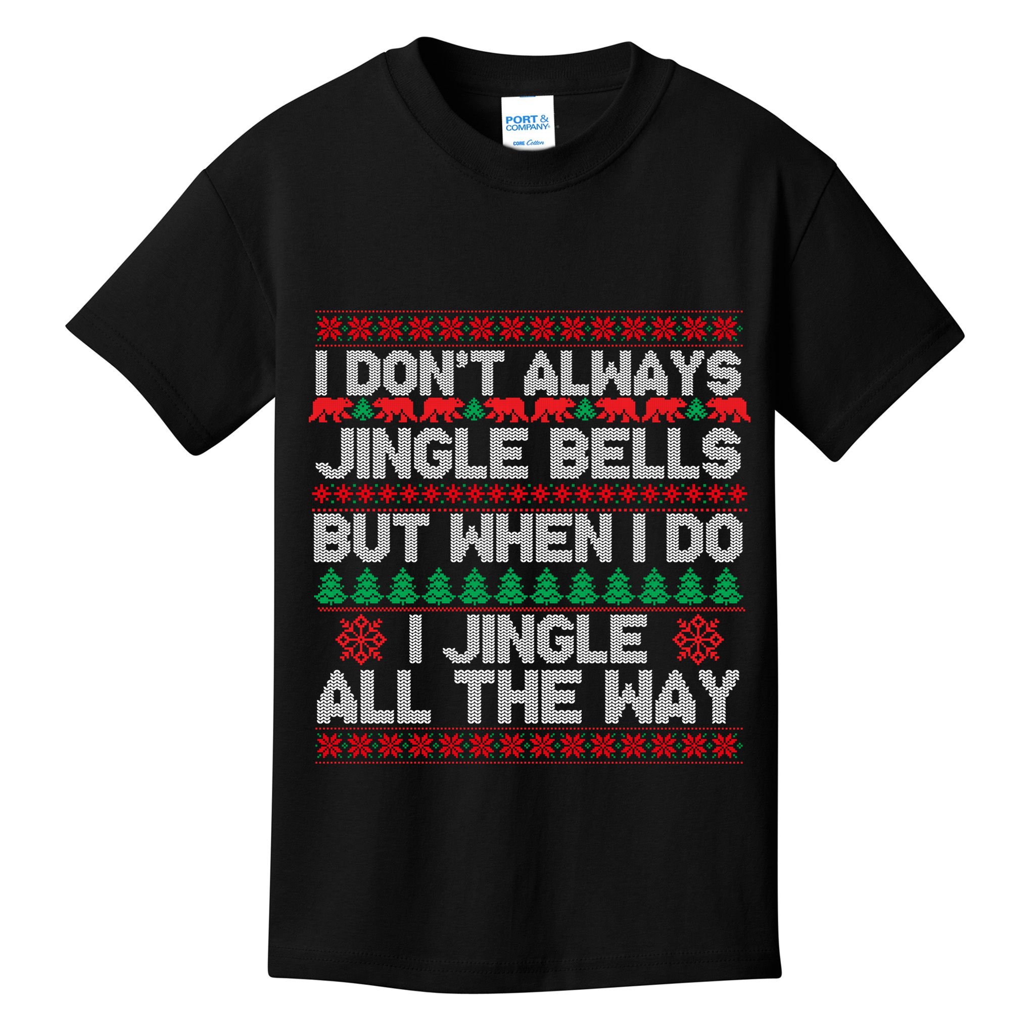 Jingle Bells All The Way Kids T-Shirt