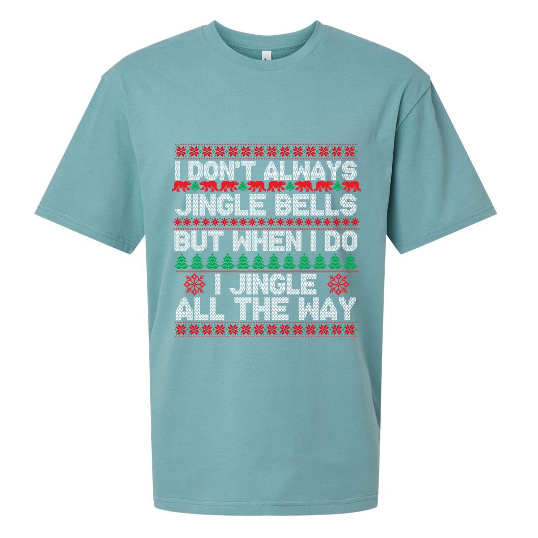Jingle Bells All The Way Sueded Cloud Jersey T-Shirt