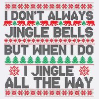 Jingle Bells All The Way Garment-Dyed Sweatshirt