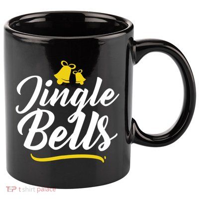 Jingle Bells Classic Christmas  11oz C Handle Ceramic Mug